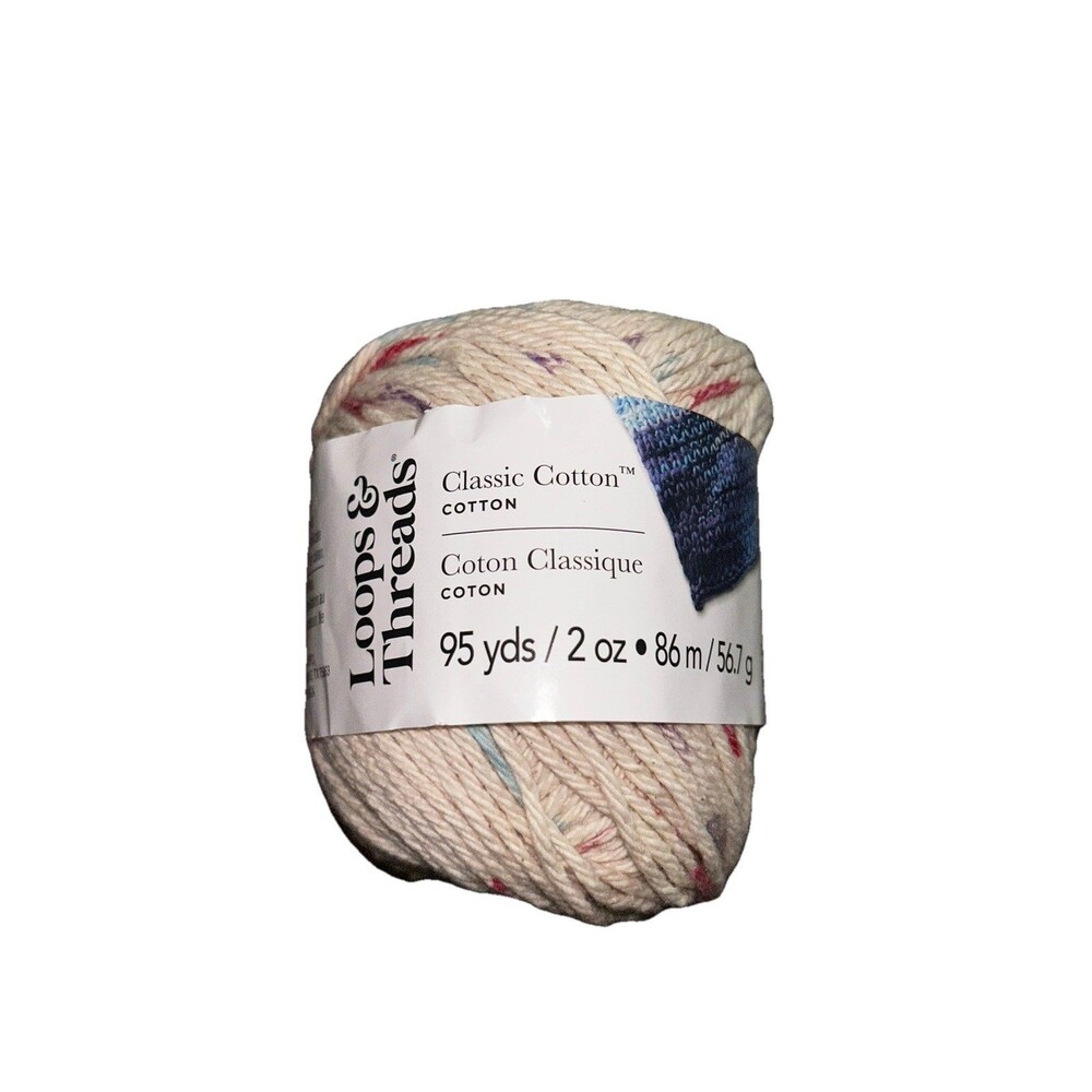 Cotton yarn Loops & Threads 100% cotton 2oz 95 yards Confetti Ombré